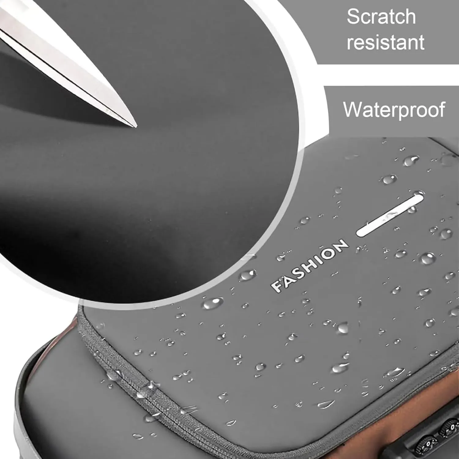 Carbon Fiber Streamline Anti-theft Sling Bag, USB Charging Sport Sling Anti-Theft Shoulder Bag, Waterproof Shoulder