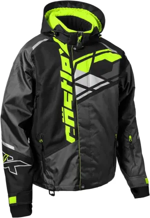Castle X Men's Code G4 Snowmobile Jacket (Black/Charcoal/Hi-Vis - Large)