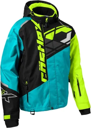 Castle X Men's Code G4 Snowmobile Jacket (Turquoise/Black/Hi-Vis - 3X-Large)