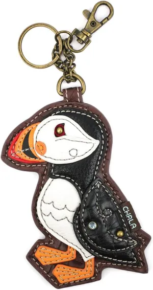 CHALA Bird Collection Women's Decorative Key Fob/Coin Purse Accessory - Puffin