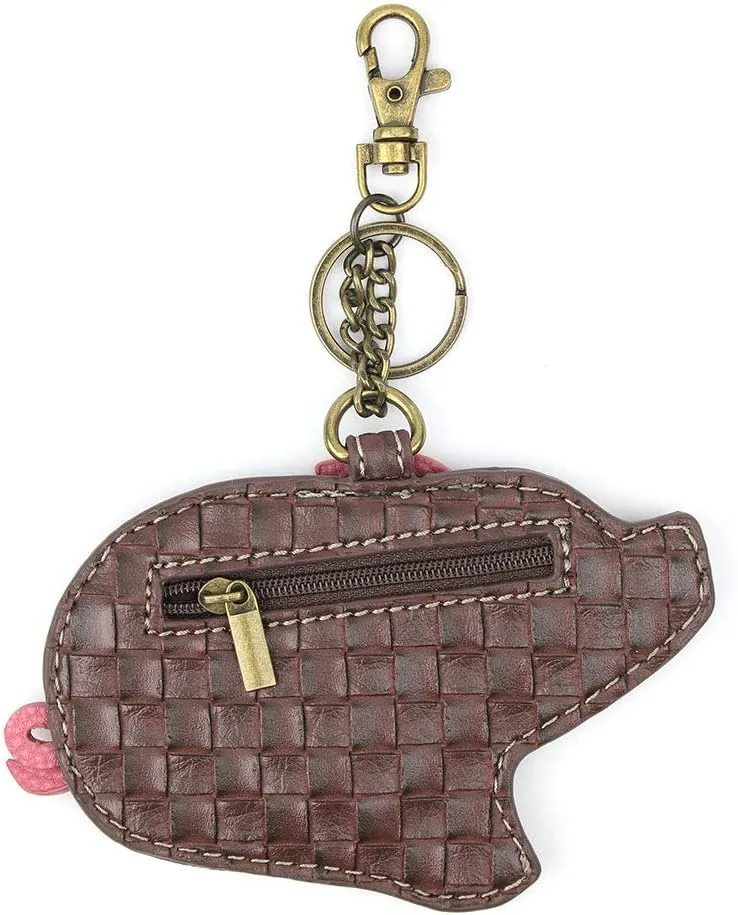 CHALA Farm Collection Women's Decorative Key Fob/Coin Purse Accessory (Pig)