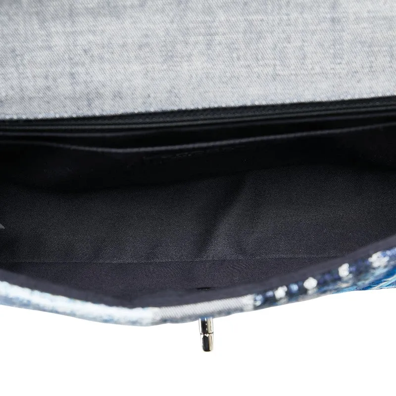 Chanel Denim Caviar Patchwork Shoulder Bag