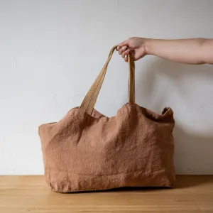 Charvet Éditions French Linen Bag Doudou Café au Lait