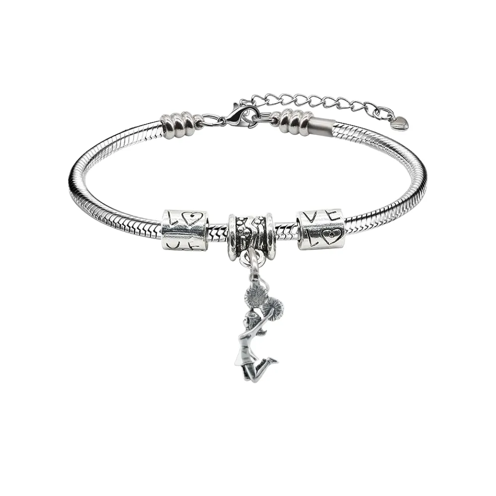 Cheer Love Charm Bracelet- Pick Style
