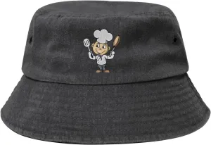 Chef with Spatula and Frying Pan Bucket Hat for Women Men Outdoor Sun Hat Summer Beach Travel Fishing Cap