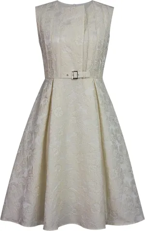 CHIC STAR Womens Embossed Jacquard Dress