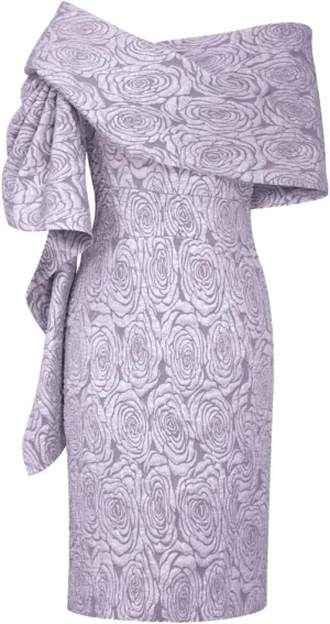 CHIC STAR Womens Embossed Jacquard Shawl Dress