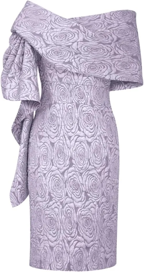 CHIC STAR Womens Embossed Jacquard Shawl Dress