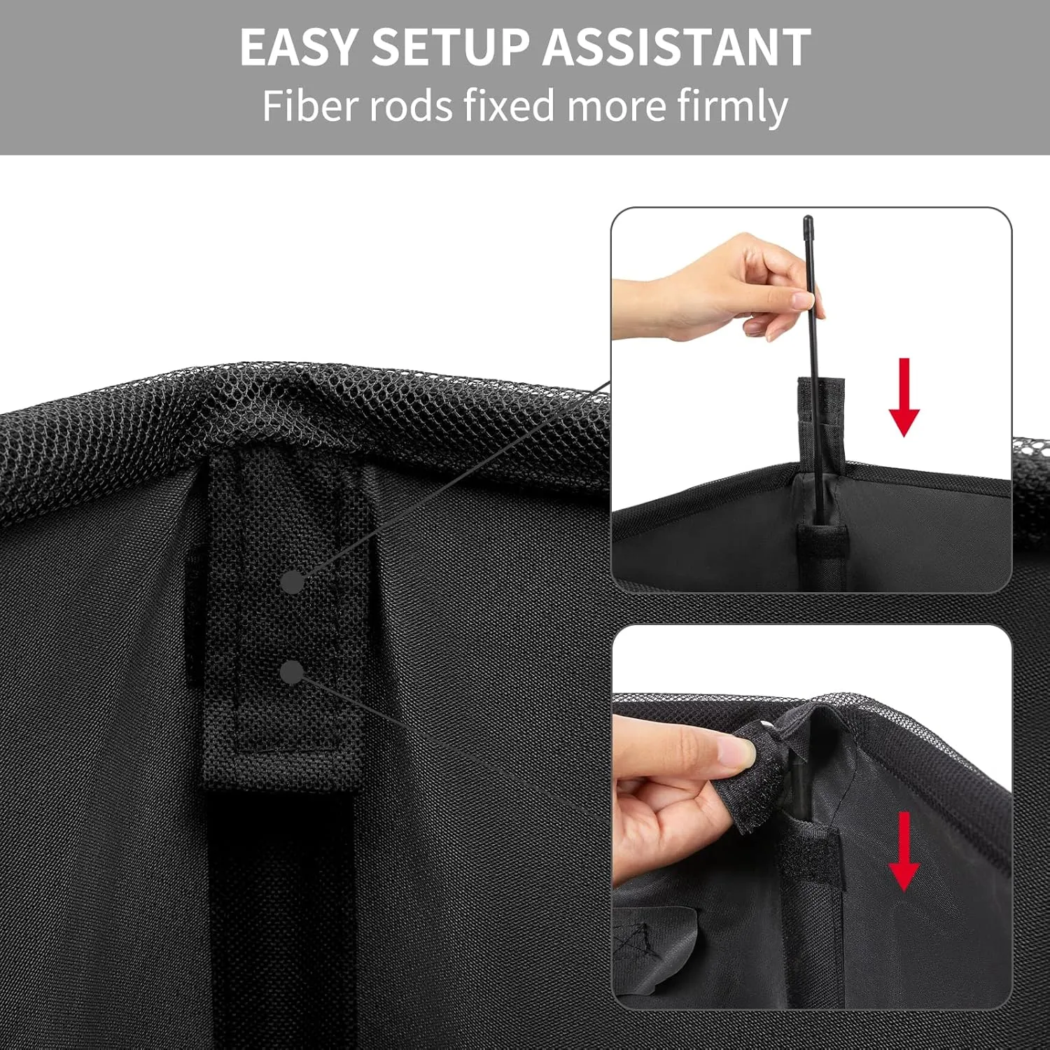 Chrislley 45L Slim Laundry Hamper Narrow Laundry Basket with Handle Foldable Dirty Clothes Portable Skinny Hamper Organizer Storage Bins (22 inches, black)