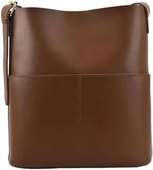Classic Leather Bucket Bag - Timeless Design with Adjustable Strap and Roomy Interior for Everyday Use and Versatile Style