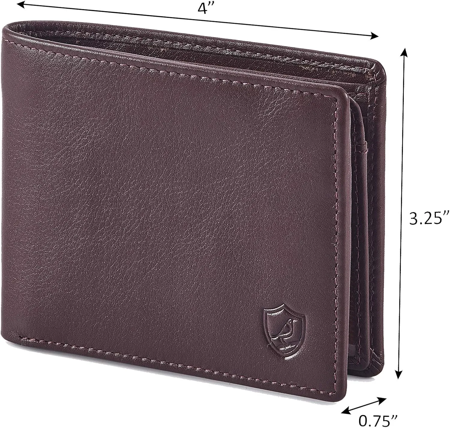 Cochoa Wallet for Men's RFID Blocking Real Leather Bifold Stylish 2 ID Window in Gift Box