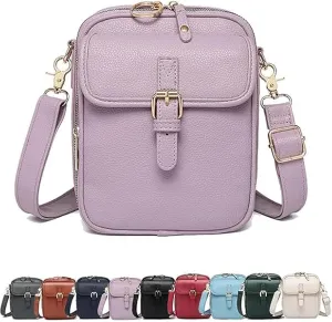Collaborate Crossbody Leather Bag, Collaboraten1 Anti Theft Leather Bag, Mini Cell Phone Pouch with Card Slots