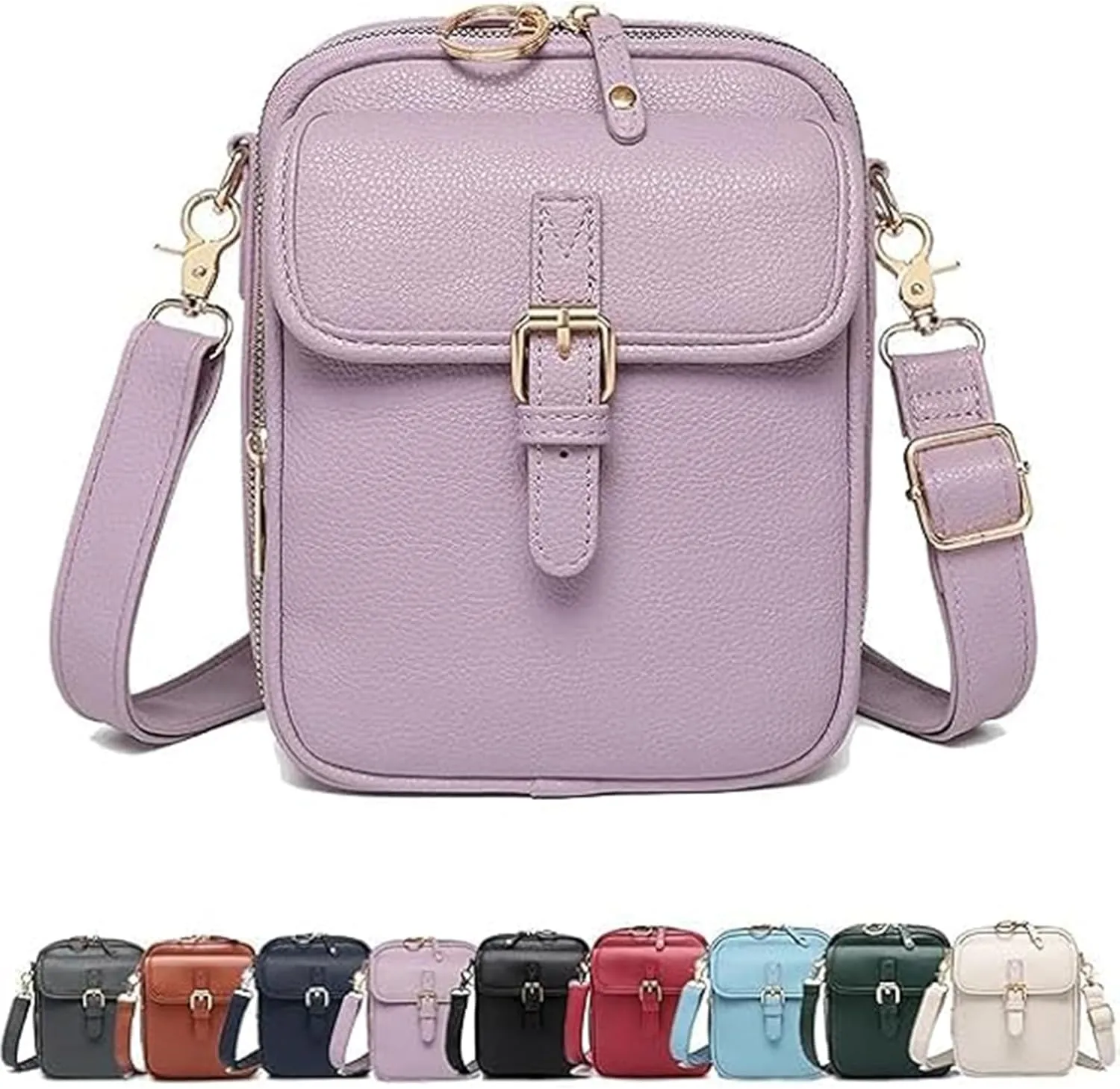 Collaborate Crossbody Leather Bag, Collaboraten1 Anti Theft Leather Bag, Mini Cell Phone Pouch with Card Slots