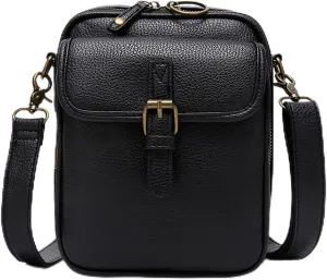 Collaboraten1 Crossbody Leather Bag, Collaboraten Crossbody Bag with Card Slots, Anti Theft Shoulder Leather Bags for Women