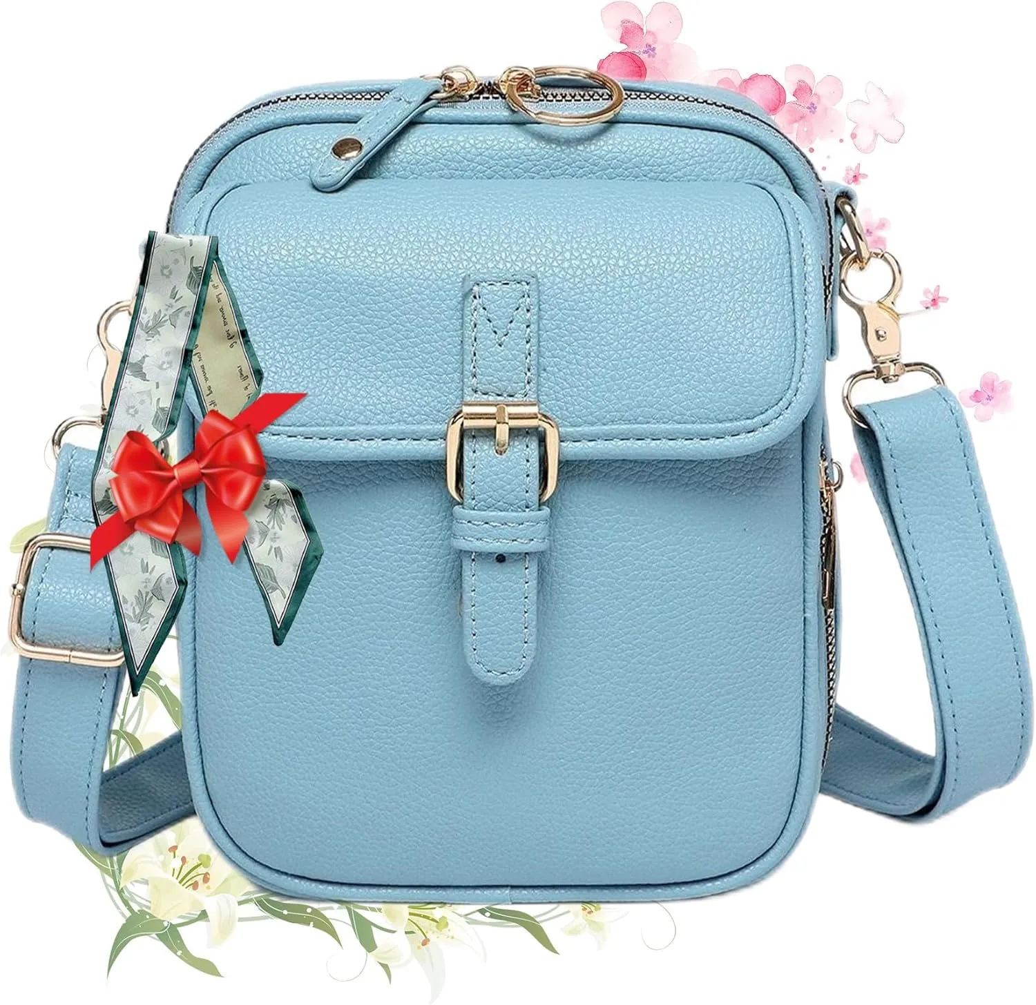 Collaboraten1 Crossbody Leather Bag, Urvash Crossbody Anti Theft Leather Bag for Women Travel
