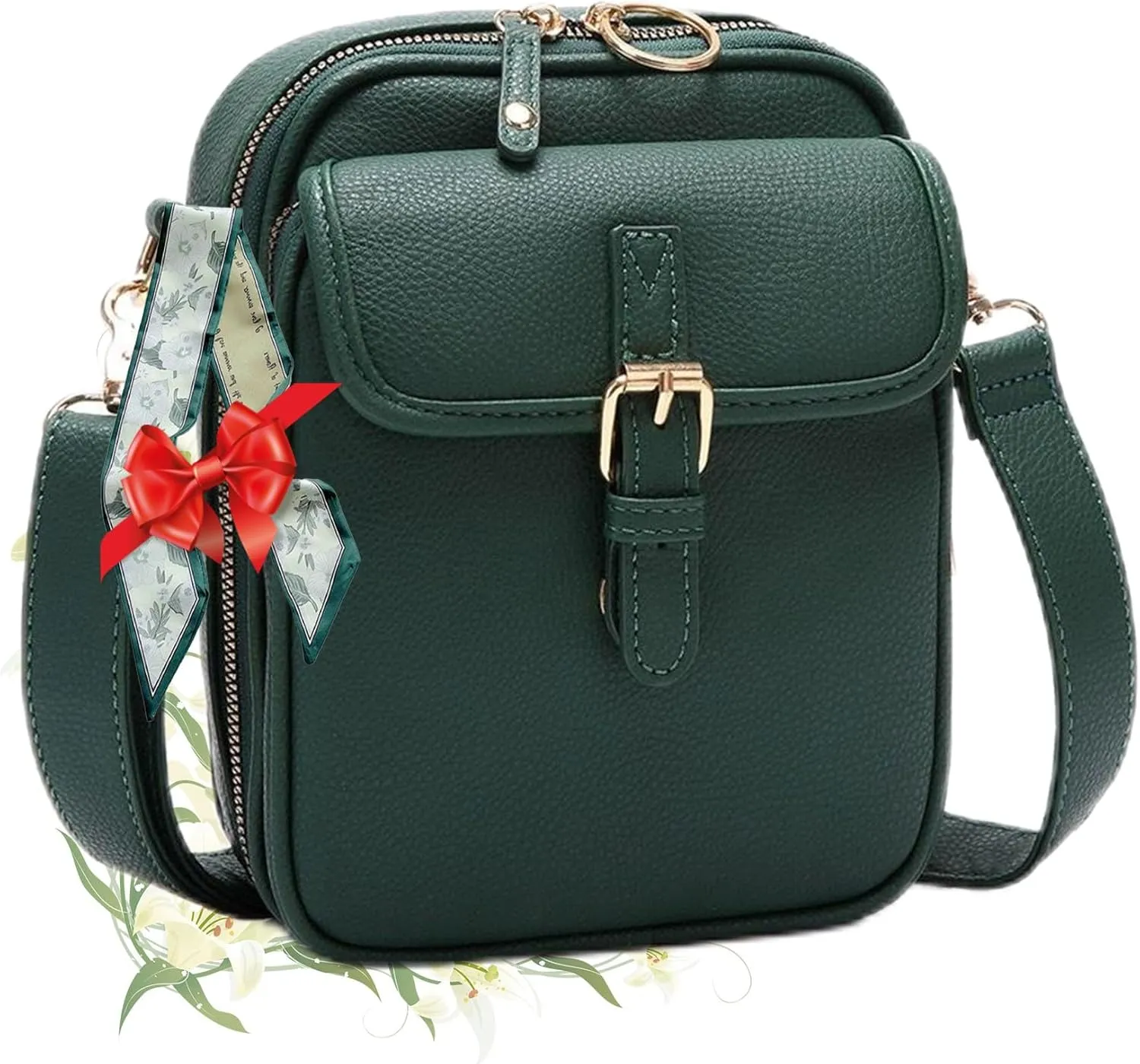 Collaboraten1 Crossbody Leather Bag, Urvash Crossbody Anti Theft Leather Bag for Women Travel