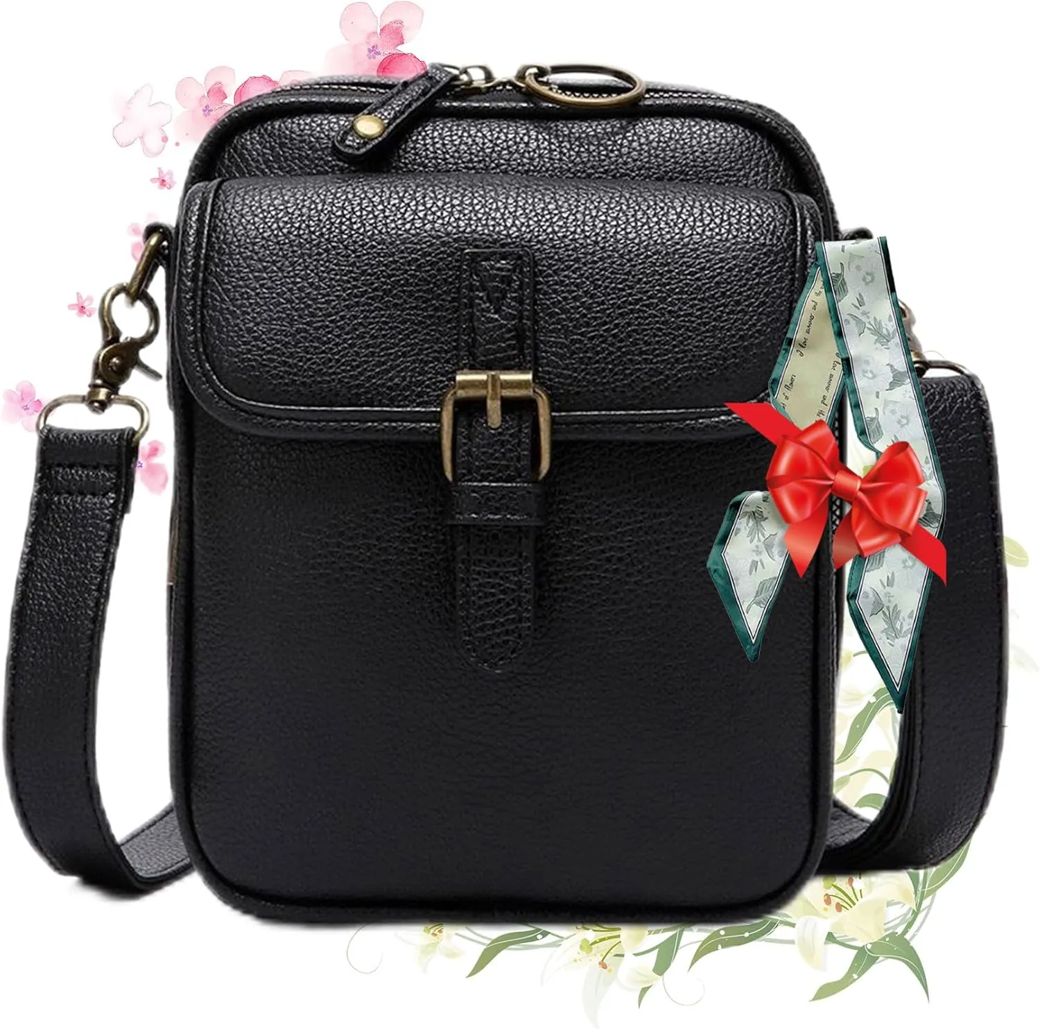 Collaboraten1 Crossbody Leather Bag, Urvash Crossbody Leather Anti Theft Bag for Women Travel