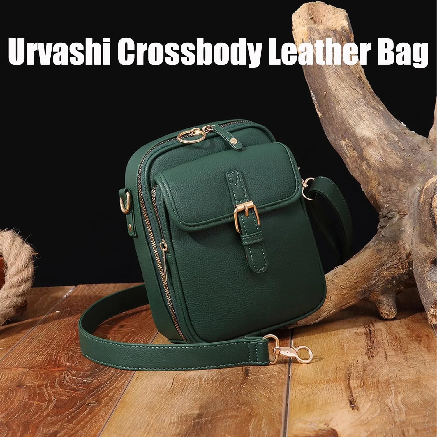 Collaboraten1 Crossbody Leather Bag, Urvashi Collaborateam Tojoyride Anti Theft Purse Bag with Built in Wallet for Women