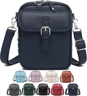 Collaboraten1 Crossbody Leather Bag, Urvashi Collaborateam Tojoyride Anti Theft Purse Bag with Built in Wallet for Women