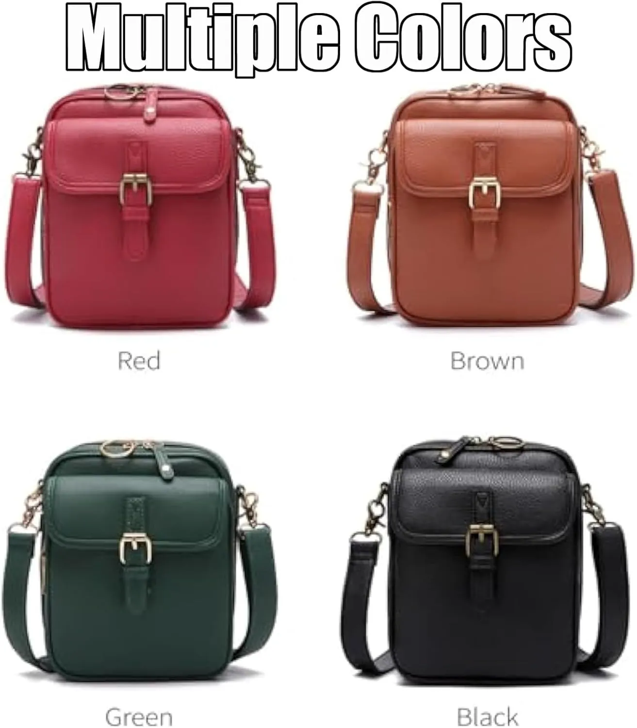 Collaboraten1 Crossbody Leather Bag, Urvashi Collaborateam Tojoyride Anti Theft Purse Bag with Built in Wallet for Women
