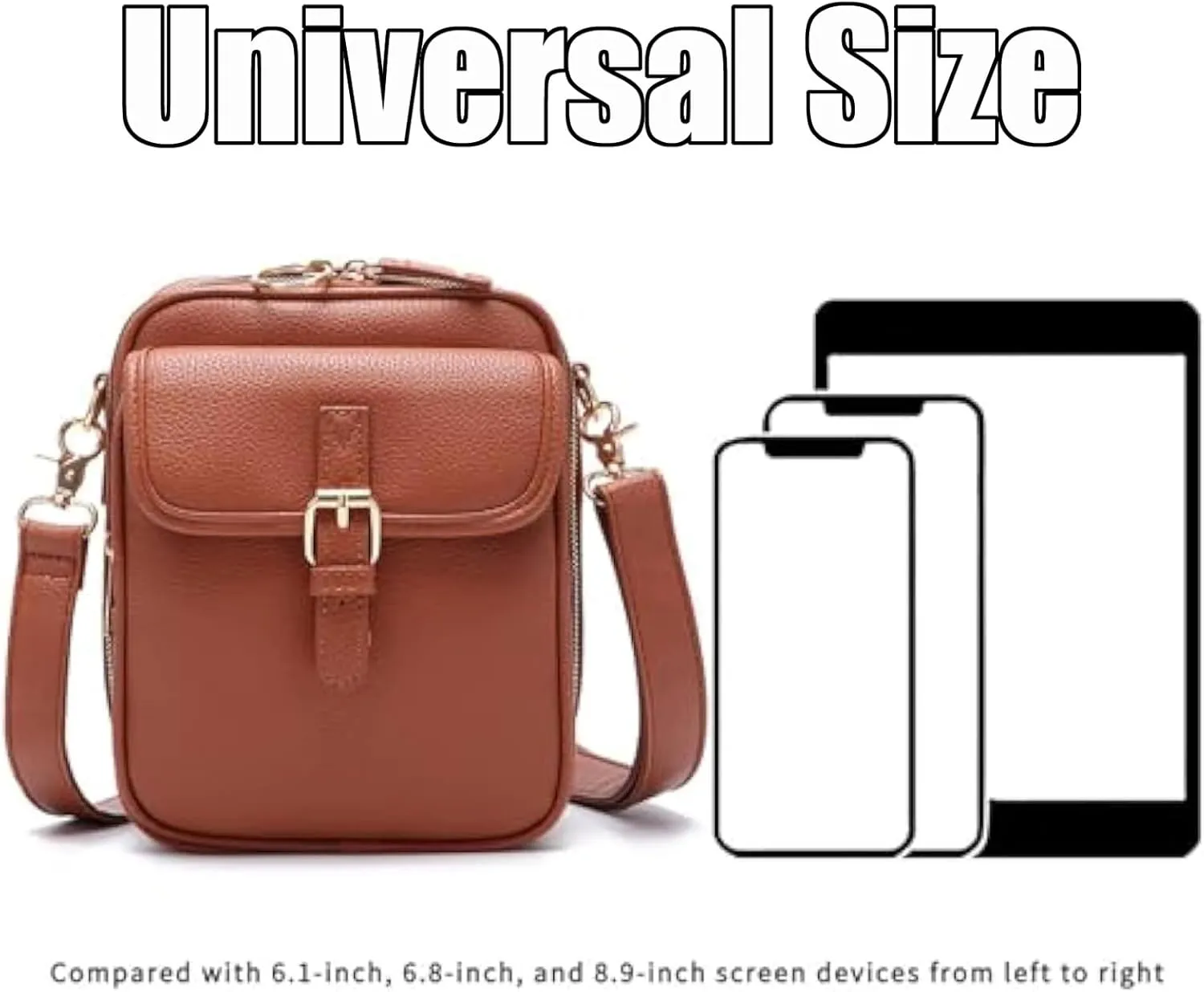 Collaboraten1 Crossbody Leather Bag, Urvashi Collaborateam Tojoyride Anti Theft Purse Bag with Built in Wallet for Women