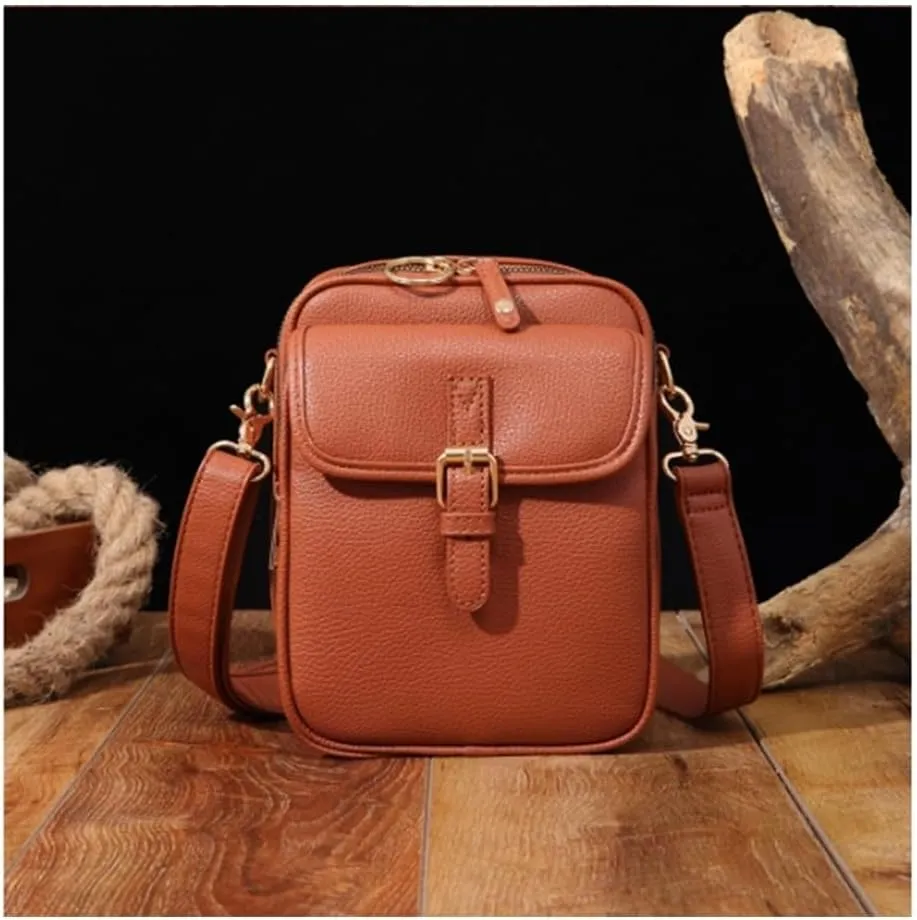 Collaboraten1 Crossbody Leather Bag,Urvashi Crossbody Bag for Women,Anti Theft Leather Bag,With Multiple Card Slots
