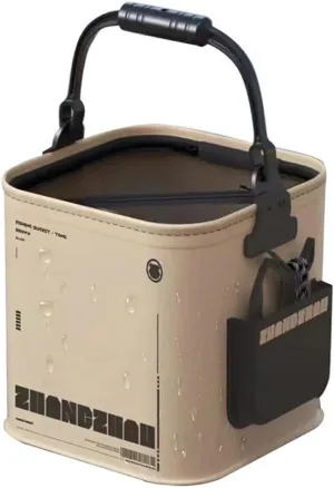 Collapsible Fishing Bucket Water Containers Portable Fishing Bucket Foldable Fish Bucket Fish Containers 14L Collapsible Fishing Bucket Portable Fish Bucket Multifunctional EVA Water Containers