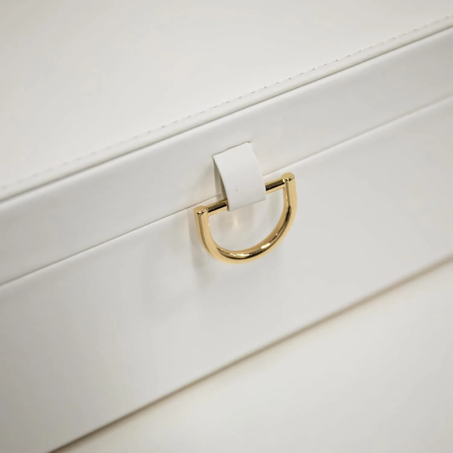 COLLECTIVE HOME - Monogram Jewelry Box with Mirror, Custom Gold Letter Engraving, Elegant Jewelry Organizer with Removable Tray, Gift for Mother’s Day, Girlfriend, Birthday (r)