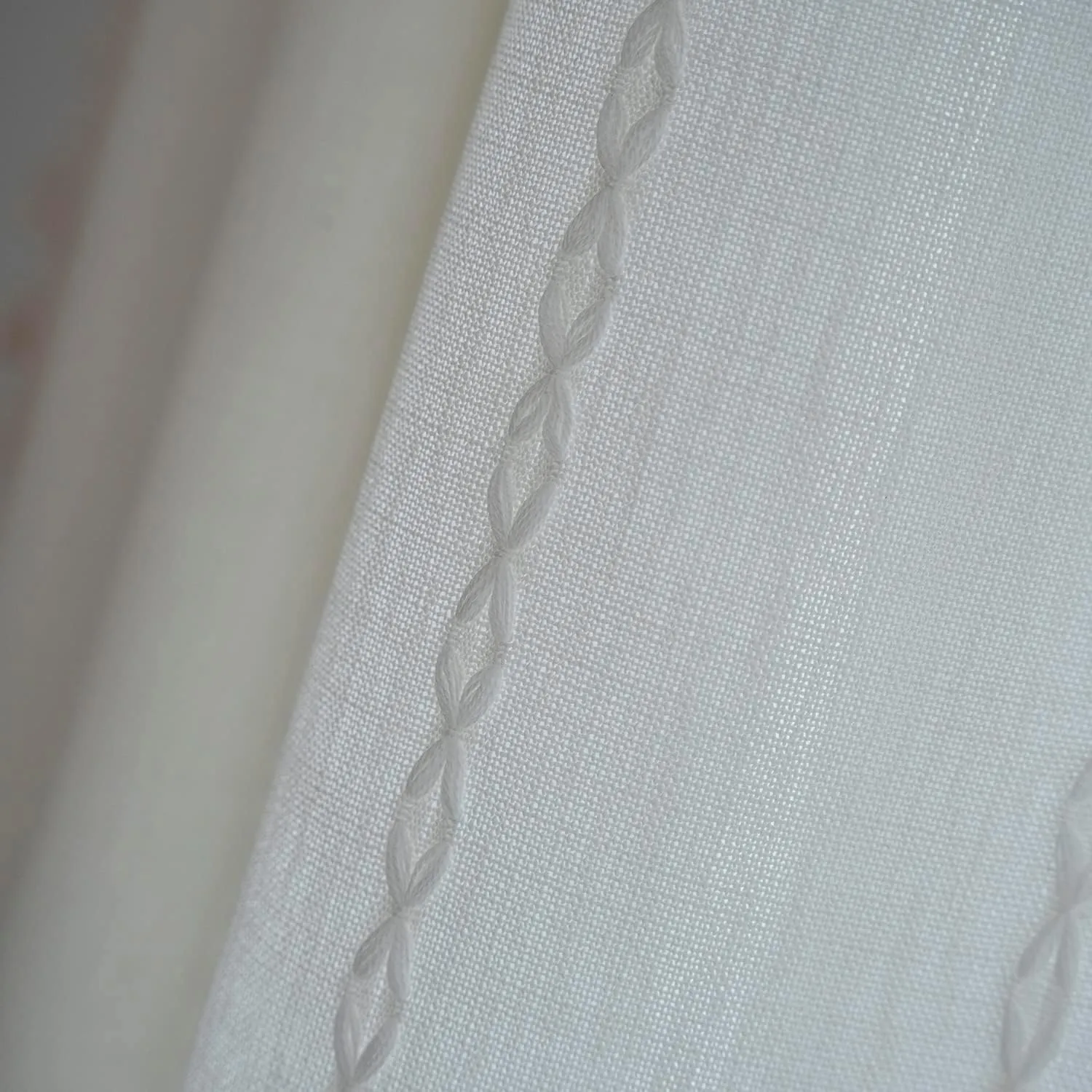 ColorBird Boho Curtains for Bedroom, White Curtains 84 inches Long, 2 Panels Embroidered Darkening Window Treatment for Dining Office Living Room Sliding Glass Door