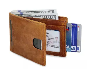 Cowhide Wallet RFID Anti Theft Business Card Holder