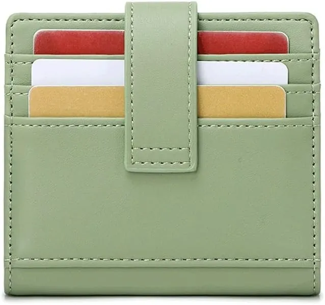 Credit Card Holder Slim Bag Quick Access Pull Tab Portable Mini Stacked Bill Wallet Credential Cover(D)