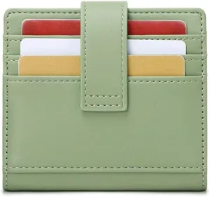 Credit Card Holder Slim Bag Quick Access Pull Tab Portable Mini Stacked Bill Wallet Credential Cover(D)
