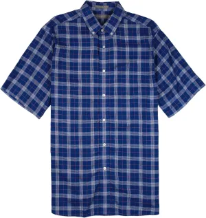 Cremieux Daniel Signature Men's Tencel Lyocell/Linen Blend Short Sleeve Shirt with Pocket