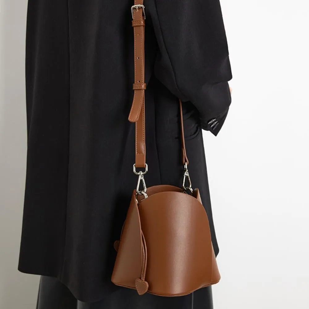 Cute Bucket Bags for Women&Girl Mini Bucket Bag Purses Shoulder Bag Pouche Drawstring Closure Crossbody Handbags Gift