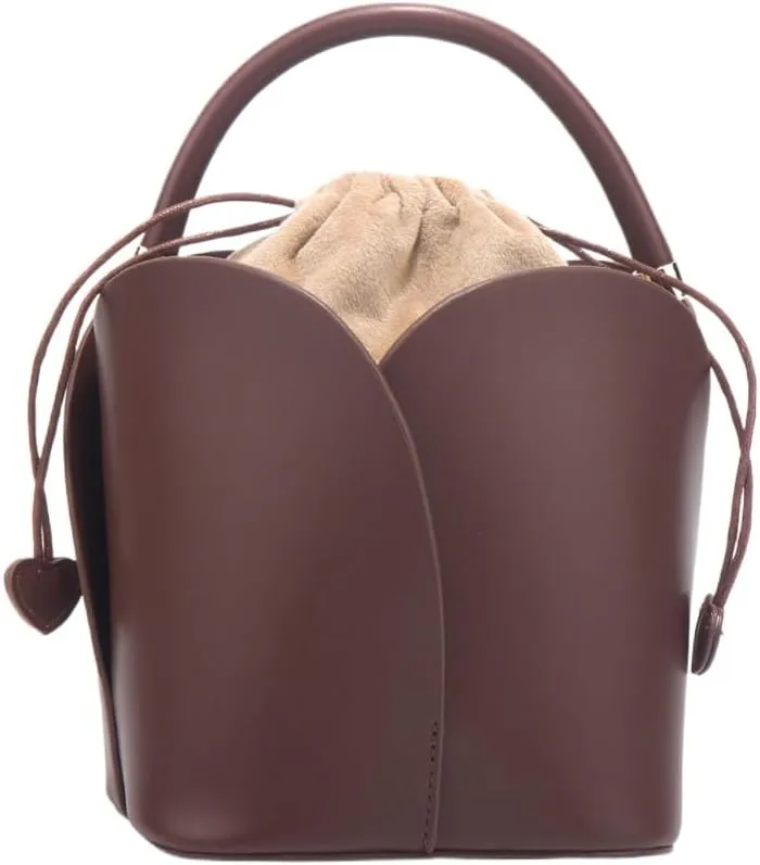 Cute Bucket Bags for Women&Girl Mini Bucket Bag Purses Shoulder Bag Pouche Drawstring Closure Crossbody Handbags Gift
