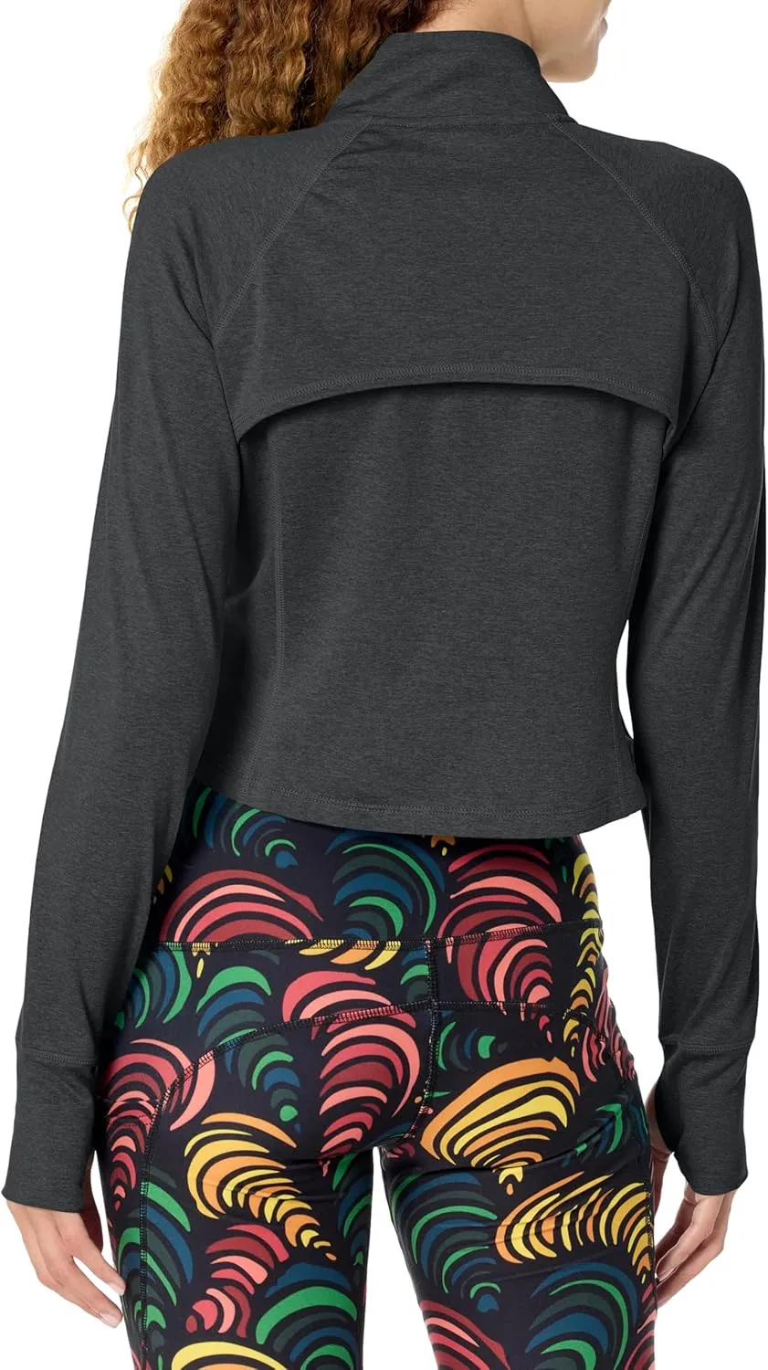 Danskin Women's Cropped Melange Active Jacket