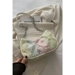 Dazzling Fringe Star Print Shoulder Bag for Stellar Style
