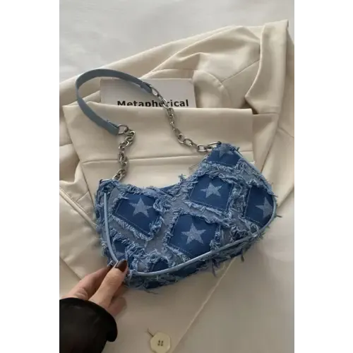 Dazzling Fringe Star Print Shoulder Bag for Stellar Style