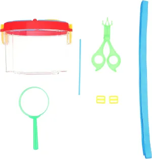 DECHOUS Portable Boys and Girls Insect Observation Box Set 3 Pieces Magnifying Glass for Natural Exploration and Learning
