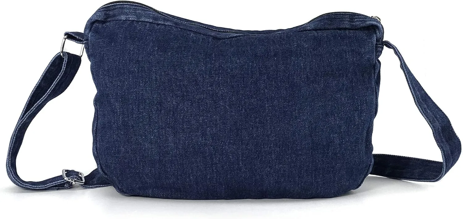 Denim Indigo Hobo Cross Body Bag Womens Shoulder Bag