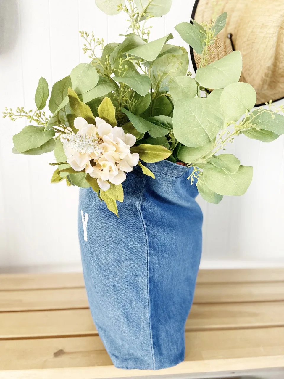 Denim SALTY over sized tote