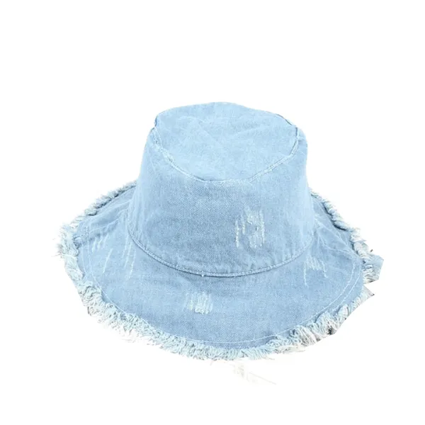 Distressed Denim Bucket Hat