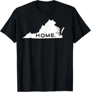Distressed Virginia Home State Tee T-Shirt