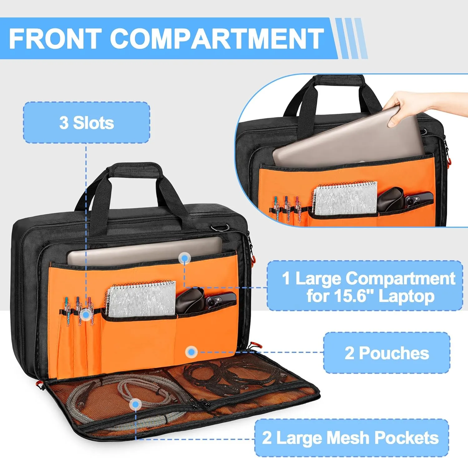 DJ Controller Bag Compatible with Pioneer DDJ-FLX4/ DDJ-400/ DDJ-SB2/ DDJ-SB3/ DDJ-REV1, Padded DJ Controller Carrying Case with Laptop Compartment and Accessory Pockets for DJ Mixer, DJ Cable