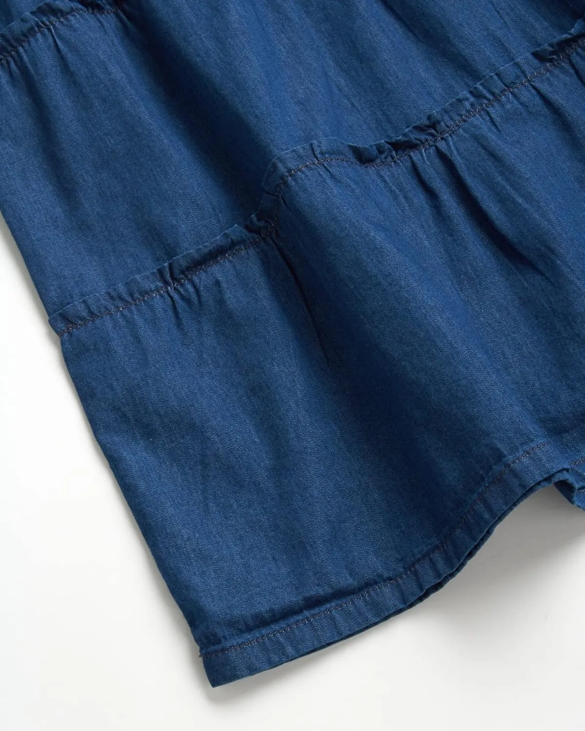 DKNY Girls’ Casual Dress - Button Down Denim Dress - Chambray Denim Jumper Jean Dress for Girls (7-16)