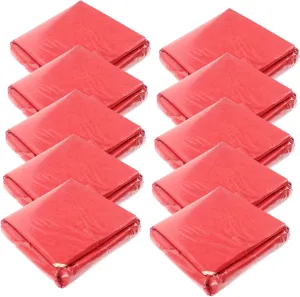 DOITOOL Elegant Red Paper Bag for Jade Jewelry 10 Pack Wrapping Paper Bracelet Jewelry Supplies