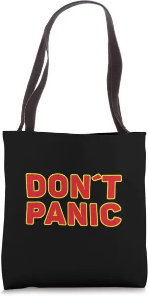 Don't Panic Vintage Distressed, sarcastic panicking Tote Bag