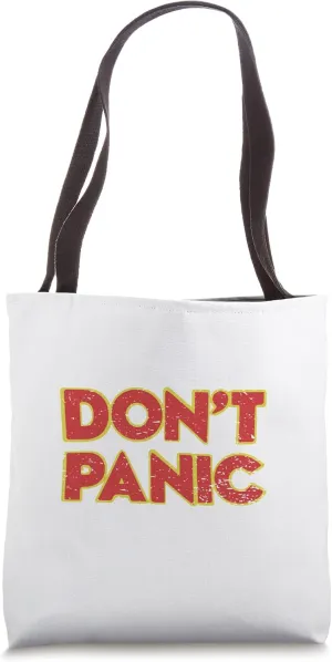 Don't Panic Vintage Distressed Tote Bag