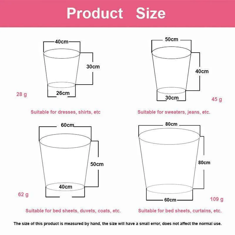 Drawstring Mesh Laundry Bag 1/4PCS 4Sizes Polyester