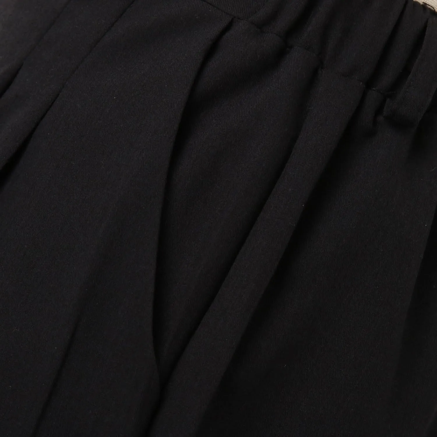 Dress Pants Women Wide Leg High Waisted Button Pleated Business Pants Casual Loose Slacks Trousers with Pockets